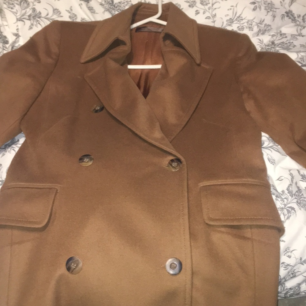 Brown pea coat